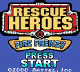 Rescue Heroes - Fire Frenzy Title Screen